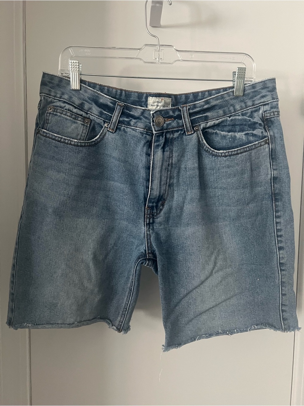 Marine Layer Light Wash High-Rise Jean Shorts